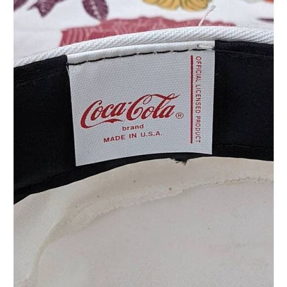 Coca Cola Salesman Delivery Driver Hat Cap Cluster White Vintage 80s Snapback - Picture 8 of 8